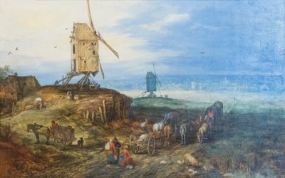 Landschaft mit Windmühlen von Jan the Elder Brueghel