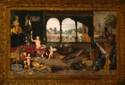 Eine Vanitas-Allegorie von Jan the Younger Brueghel