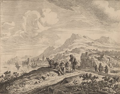 Blick auf den Rhein von Jan van Aken