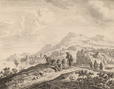 Blick auf den Rhein von Jan van Aken