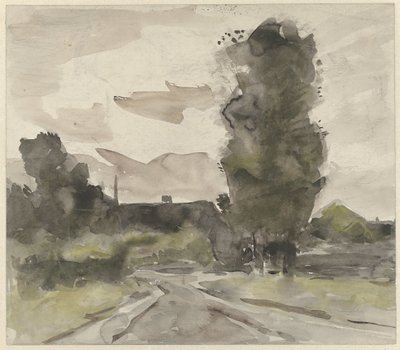 Landschaft mit Weg von Jan van Essen