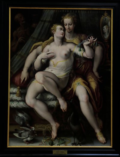 Eitelkeit, Mäßigung und Tod von Jan van der (1523 1605) Straet