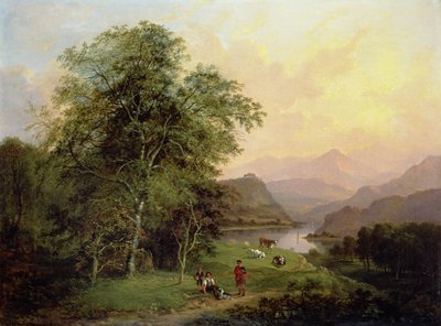 Ein Hochlandsee, 1847 von Jane Nasmyth