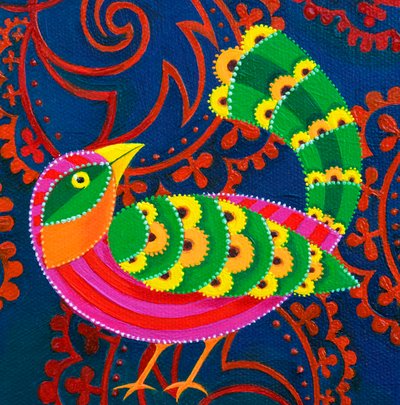 Grünschwanzvogel von Jane Tattersfield