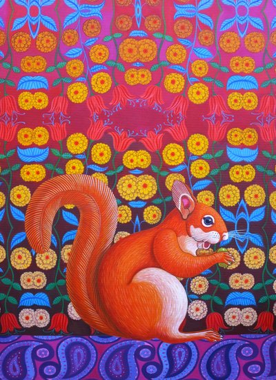 Rotes Eichhörnchen, 2014 von Jane Tattersfield
