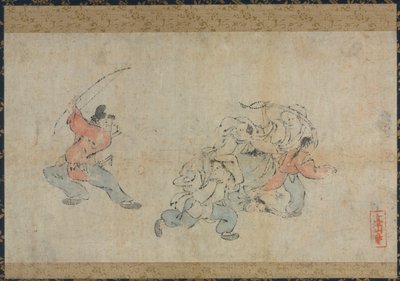 Toba-e (Komisches Bild) von Japan, Edo period