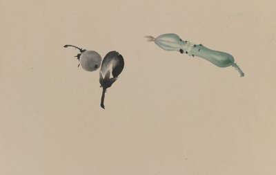 Zeichnung von Früchten von Japanese School