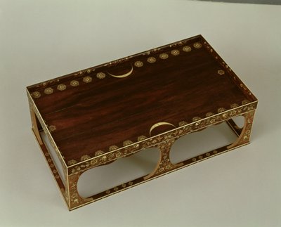 Fußschemel, mit Elfenbeineinlage, Nara von Japanese School