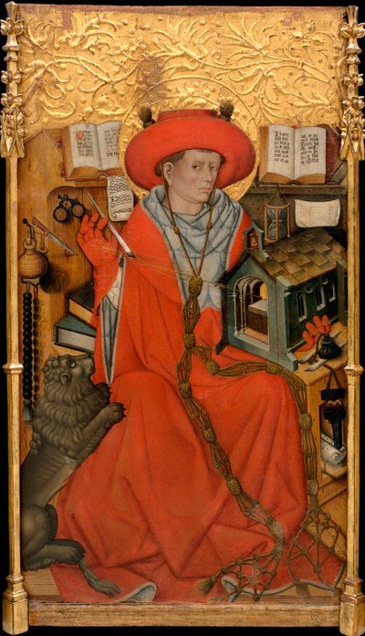 Der heilige Hieronymus in seinem Studierzimmer von Jaume Ferrer