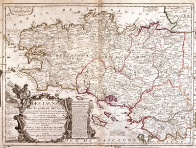 Bretagne, Ost-Pays-de-la-Loire, Frankreich von Jean Baptiste Nolin