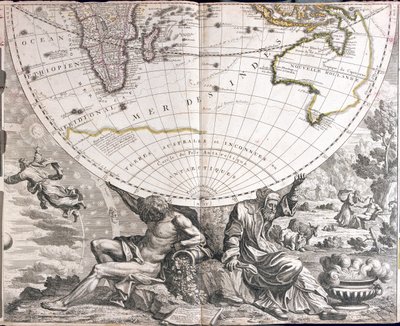 Karte der südlichen Hemisphäre von Jean Baptiste Nolin