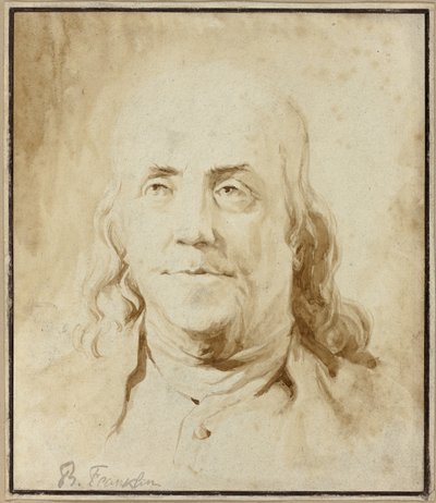 Benjamin Franklin, um 1778 von Jean Honore Fragonard