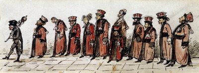 Ärzteparade, Zeichnung von Charcot. von Jean Martin Charcot