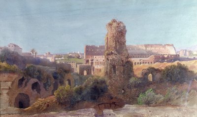 Ansicht von Rom und dem Kolosseum von Jean Achille Benouville