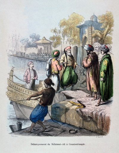 Mahomet Ali kommt in Konstantinopel an, ca. 1847 von Jean Adolphe Beauce