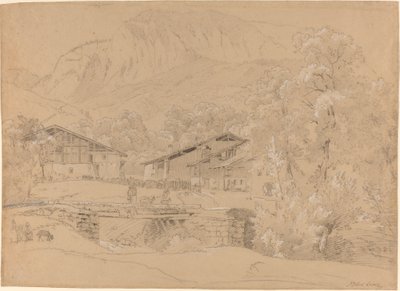 Ein Alpendorf im Sommer von Jean Antoine Linck