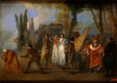 Eine Satire auf Ärzte, um 1708 von Jean Antoine Watteau