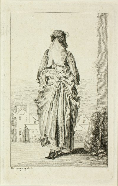 Modische Figuren von Jean Antoine Watteau