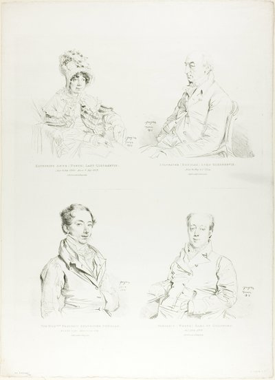Vier Familienporträts von Jean Auguste Dominique Ingres