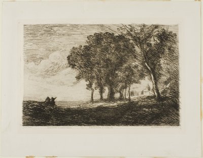 Italienische Landschaft von Jean Baptiste Camille Corot