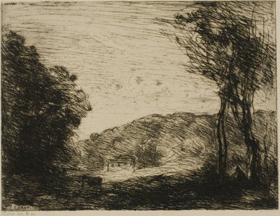 Bewaldete Landschaft von Jean Baptiste Camille Corot