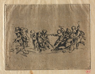 Bacchanal mit Kindern und Wagen von Jean Baptiste Carpeaux