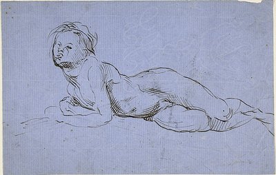 Junger liegender Junge von Jean Baptiste Carpeaux