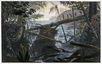 Indianer überqueren den Parahiba-Fluss von Jean Baptiste Debret