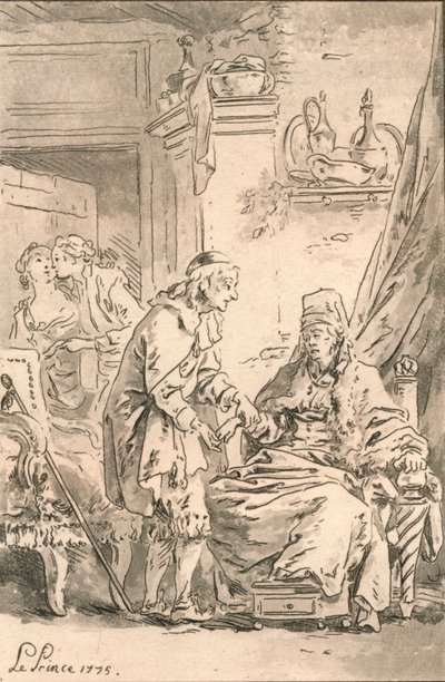 Le Toucher, 1775 von Jean Baptiste Le Prince