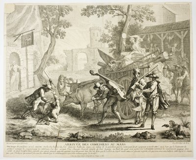 Ankunft der Komödianten von Jean Baptiste Oudry