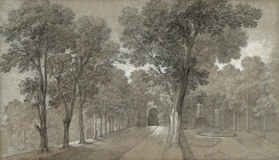 Blick auf den Park in Arcueil von Jean Baptiste Oudry