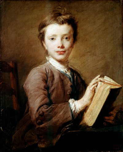 Ein Junge mit einem Buch, um 1740 von Jean Baptiste Perronneau