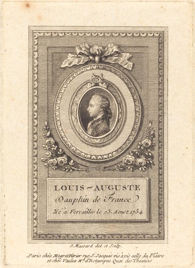 Louis-Auguste, Dauphin von Frankreich von Jean Baptiste Raphael Urbain Massard
