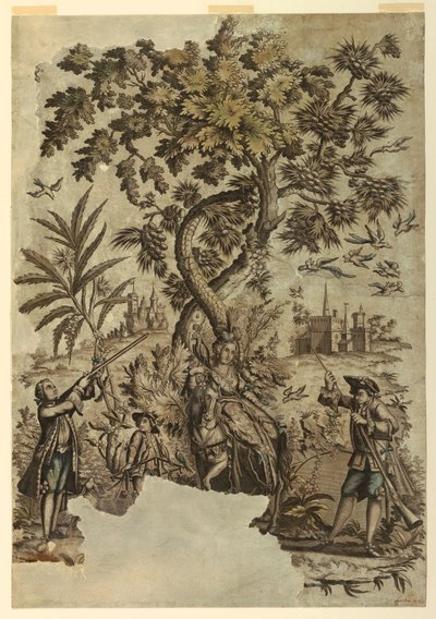 Vogeljagd von Jean Baptiste Scotin I