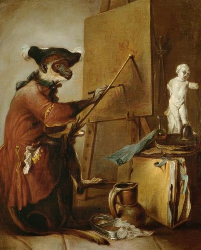 Der Affenmaler von Jean Baptiste Simeon Chardin