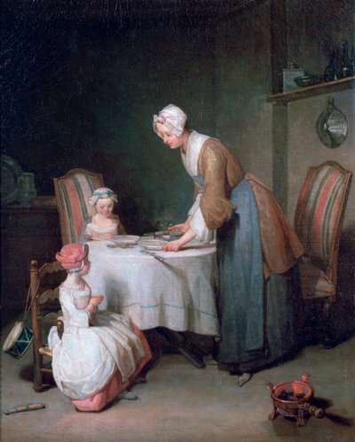 Das Tischgebet, 1744 von Jean Baptiste Simeon Chardin