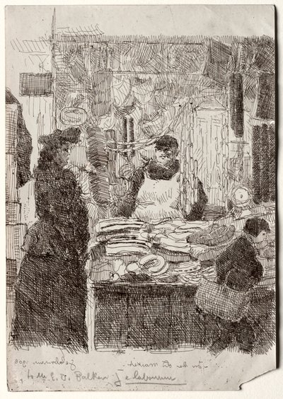 Auf dem alten Markt von Jean Emile Laboureur