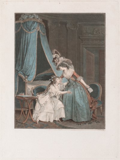 Die Indiskretion, 1788 von Jean Francois Janinet