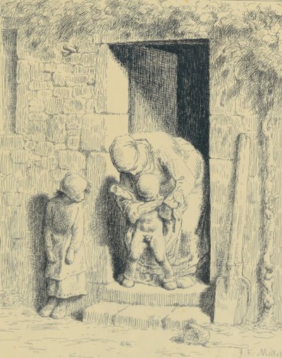 Die mütterliche Vorsicht von Jean Francois Millet