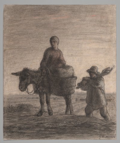 Die Abreise zur Arbeit von Jean Francois Millet