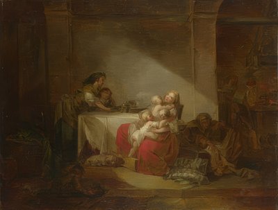 Interieur, die glückliche Mutter von Jean Honore Fragonard
