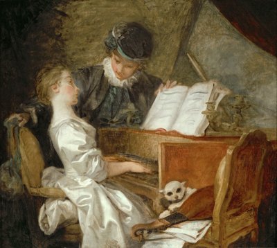 Die Musikstunde von Jean Honore Fragonard