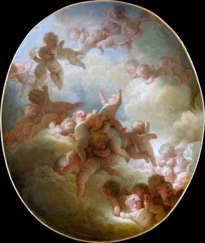 Der Schwarm der Cupidos von Jean Honore Fragonard