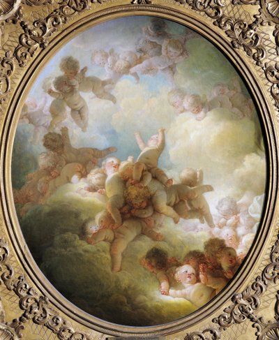 Der Schwarm der Cupidos, ca. 1767 von Jean Honore Fragonard