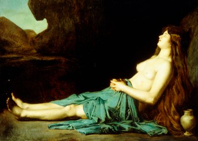 Madeleine in der Wüste, ca. 1874 von Jean Jacques Henner