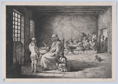 Der Schulmeister, 1780 von Jean Jacques de Boissieu