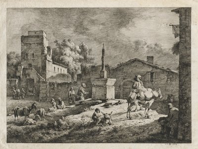 Ansicht von Saint-Andeol, 1774 von Jean Jacques de Boissieu