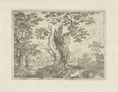 Landschaft mit einem abgebrochenen Baum von Jean Joseph Hanson