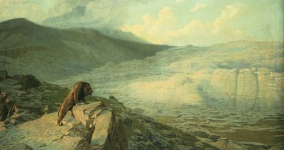 Löwe auf der Wache von Jean Leon Gerome