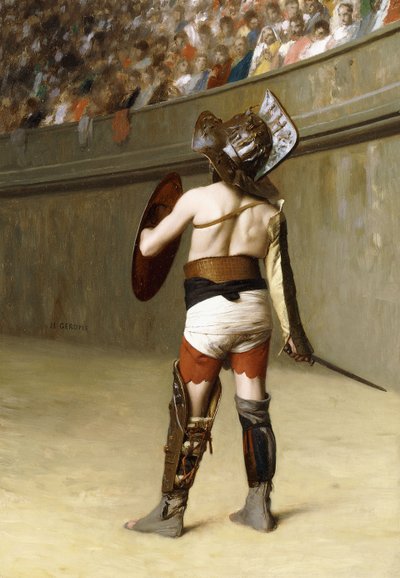 Mirmillon - Ein gallischer Gladiator von Jean Leon Gerome